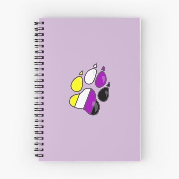 Item preview, Nonbinary Pride Furry Dog Paw Print designed and sold by Morgan Johnsen.