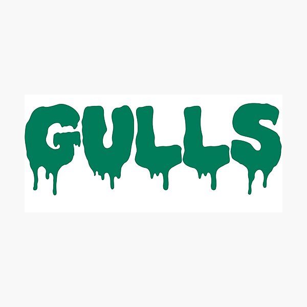 Item preview, Gulls Drip Green designed and sold by morganderby.