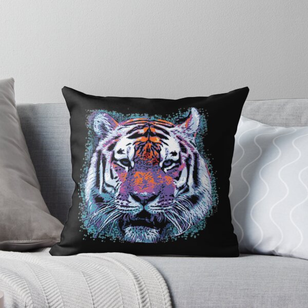 Artikelvorschau, Retro 80's Tiger Face Splatter Paint entworfen und verkauft von flippinsg.