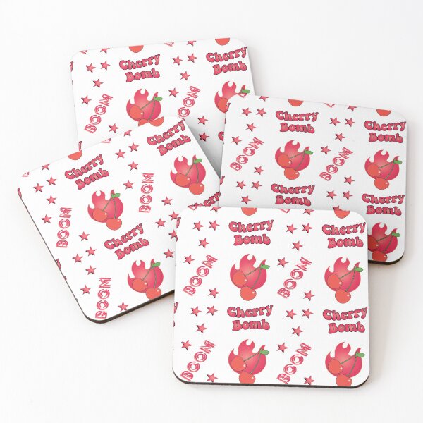Artikelvorschau, Rote Kirschbombe Flaming Sticker Pack entworfen und verkauft von The-Goods.