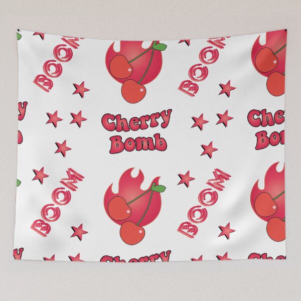 Item preview, Red Cherry Bomb Flaming Sticker Pack designed and sold by The-Goods.