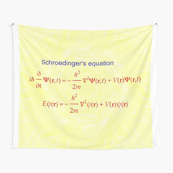 #Schrödinger #Equation,  #Quantum #Physics, Wave Function, Quantum Mechanics  Tapestry