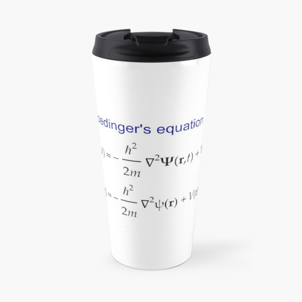 #Schrödinger #Equation,  #Quantum #Physics, Wave Function, Quantum Mechanics  Travel Mug