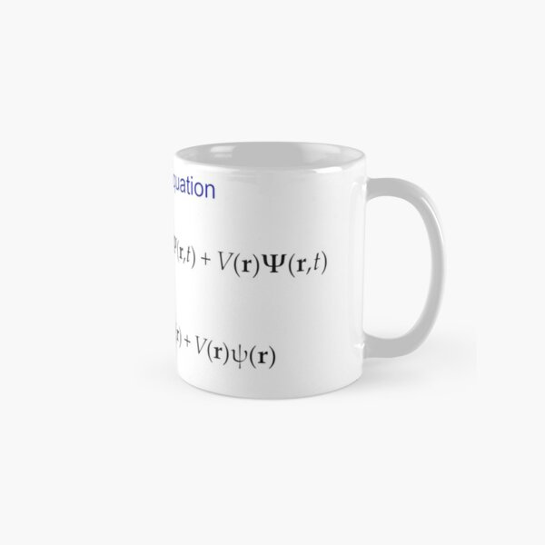 #Schrödinger #Equation,  #Quantum #Physics, Wave Function, Quantum Mechanics  Classic Mug