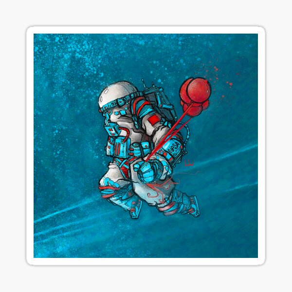 Space Man 01 Sticker