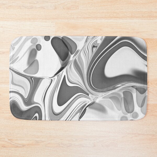 Item preview, Fluid Painting Wave Pattern Black White Gray designed and sold by Patricia Piotrak.