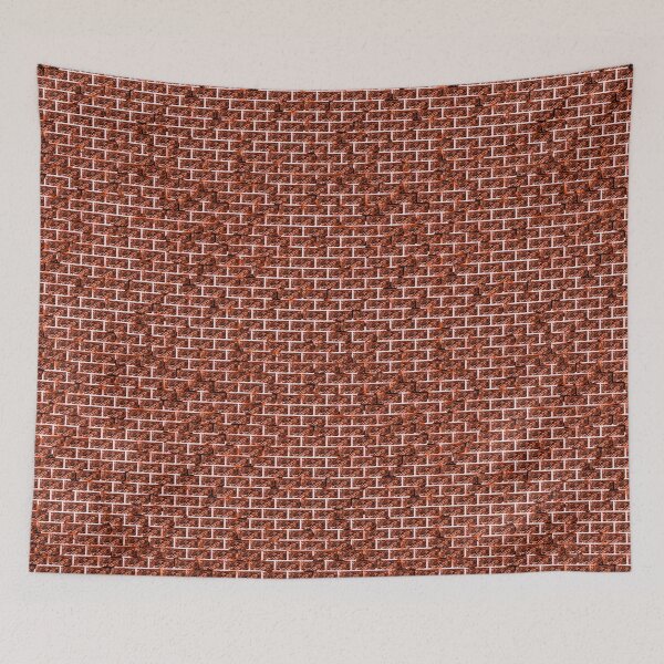 Item preview, Coral, red and white seawall, stained designed and sold by ShapesColors.