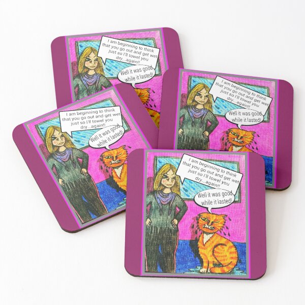Item preview, Wet Cat designed and sold by PaniaBrown.