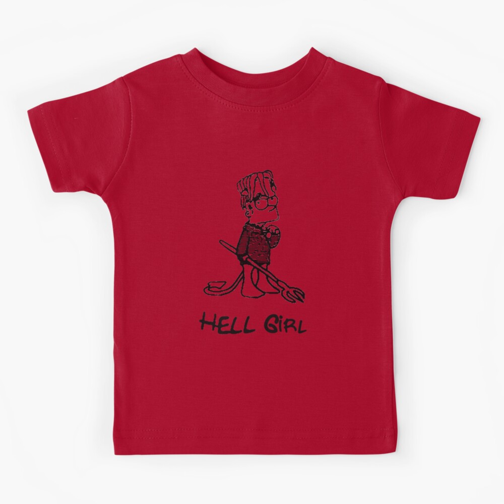 Bart Simpson Lil Peep Hellboy ringer art shirt, hoodie, sweater