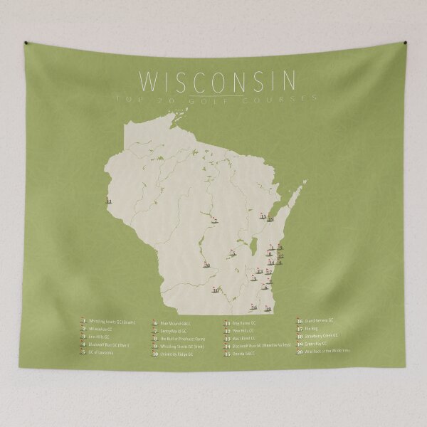 Item preview, Wisconsin Golf Courses designed and sold by FinlayMcNevin.