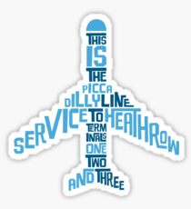 Piccadilly Line Service to Heathrow Sticker