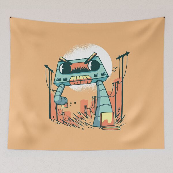 Item preview, Robot Monster cassette designed and sold by Vanditdesigns.