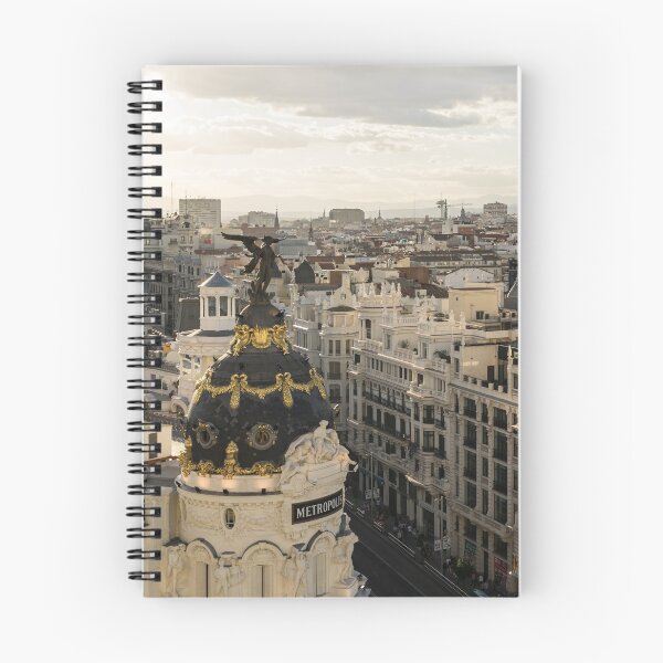 Item preview, Madrid from Above - a Cityscape with Gran Via and the Famous Metropolis Building designed and sold by Georgia Mizuleva.