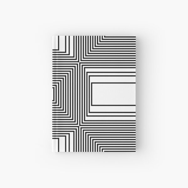 #Psychedelic #Hypnotic #Pattern, Visual #Illusion, Optical Art  Hardcover Journal