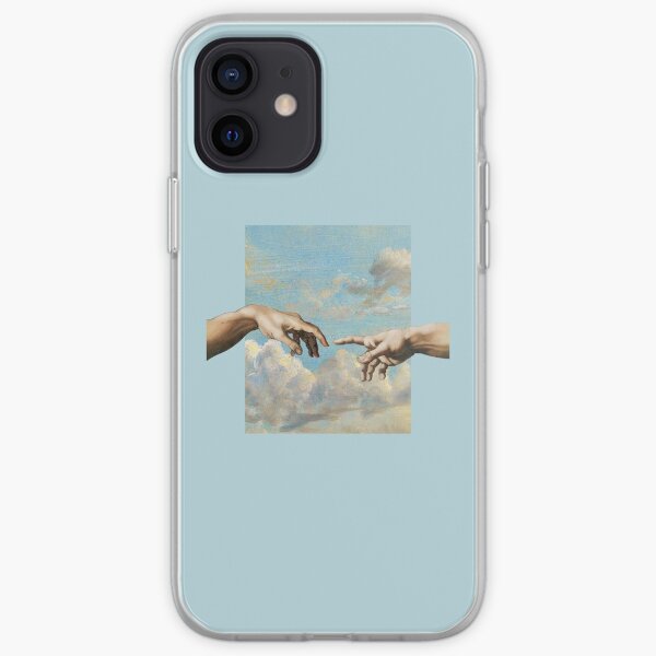 Blue aesthetic Michaelangelo iPhone Soft Case