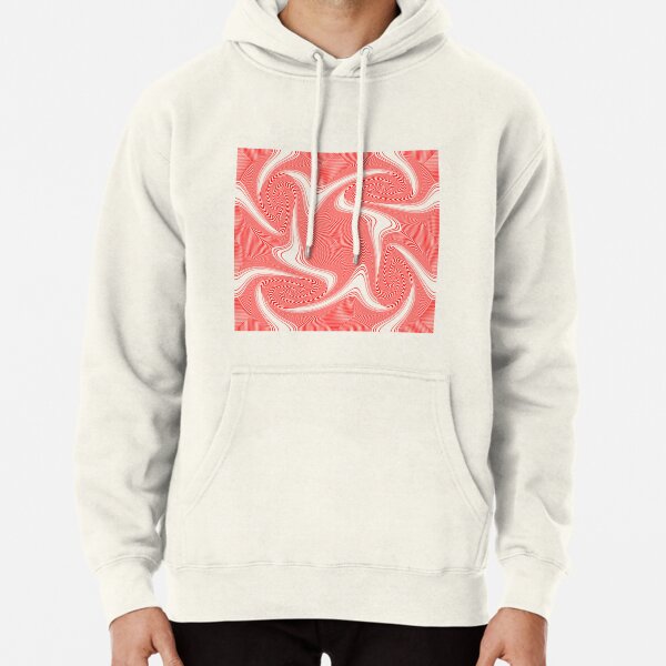#Psychedelic #Hypnotic #Pattern, Visual #Illusion, Optical Art  Pullover Hoodie