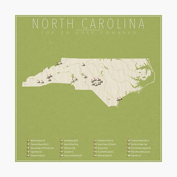 Item preview, North Carolina Golf Courses designed and sold by FinlayMcNevin.