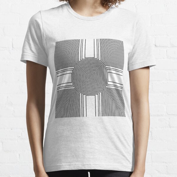 #Psychedelic #Hypnotic #Pattern, Visual #Illusion, Optical Art  Essential T-Shirt