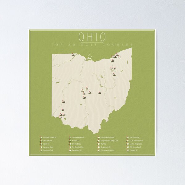 Item preview, Ohio Golf Courses designed and sold by FinlayMcNevin.