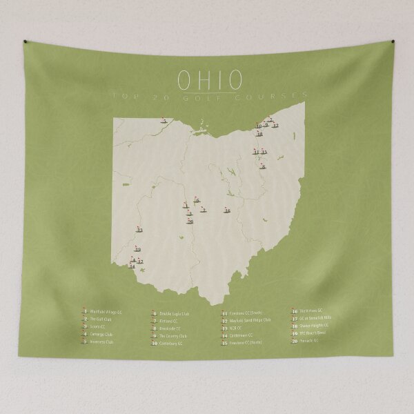 Item preview, Ohio Golf Courses designed and sold by FinlayMcNevin.