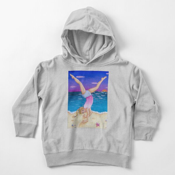 Cartwheels on the Beach at Sunset Toddler Pullover Hoodie