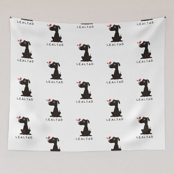 Item preview, Brown dog and red bird in harmony designed and sold by happystorehs.