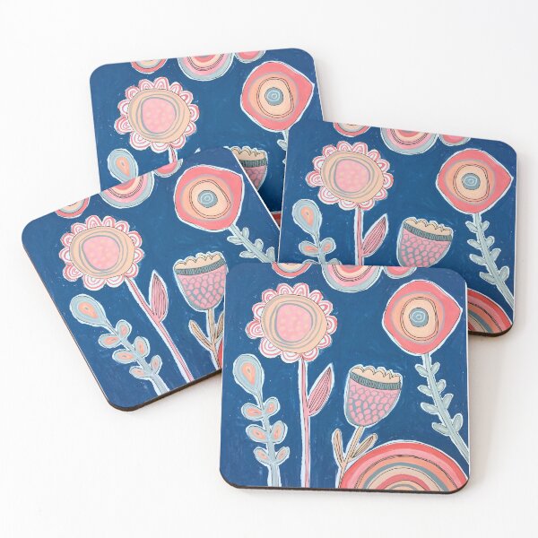 Item preview, Blue florals designed and sold by MyCraftyNell.