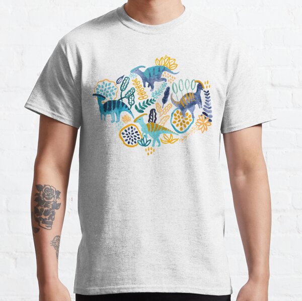 Gouache Parasaurolophuses Classic T-Shirt