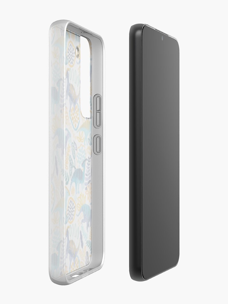 Alternate view of Gouache Parasaurolophuses Samsung Galaxy Phone Case