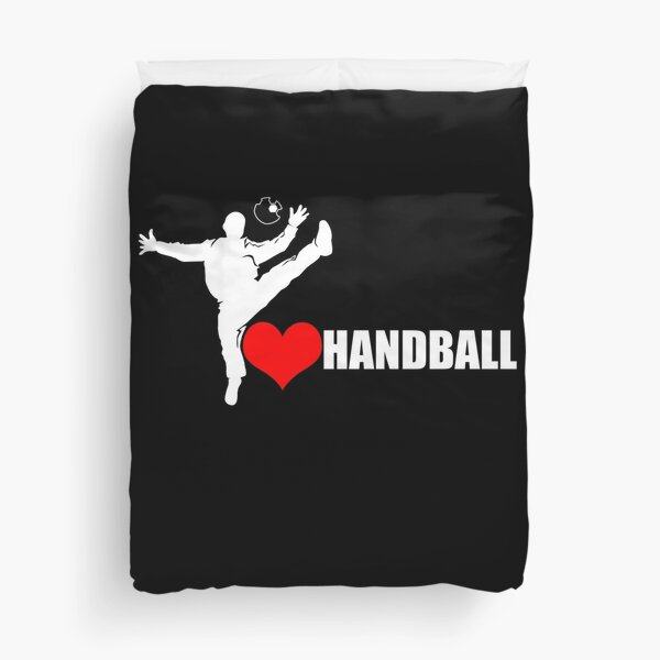 I Love Handball | Handballer Love Goalie Handball Lover Duvet Cover