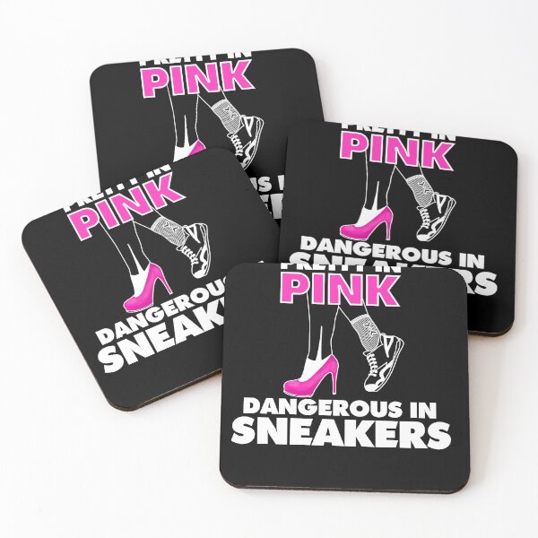 Item preview, Funny Pretty In Pink Dangerous In Sneakers | High Heels	Sporty Active Women designed and sold by Cedinho.