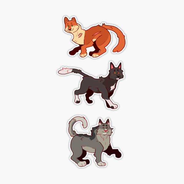 Warrior Cat Villains Set One Sticker for Sale by cxtdog