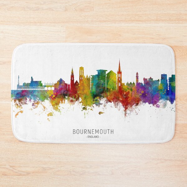 Artikelvorschau, Bournemouth England Skyline entworfen und verkauft von ArtPrints.