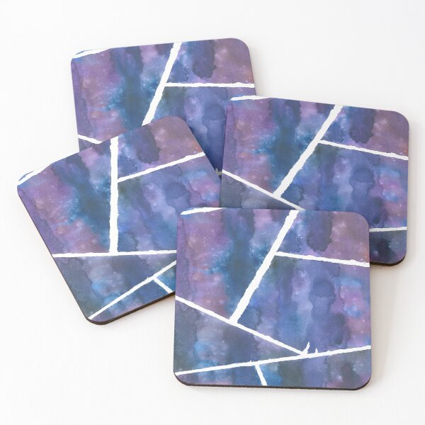 Item preview, purple watercolour geometric designed and sold by LeighsDesigns.