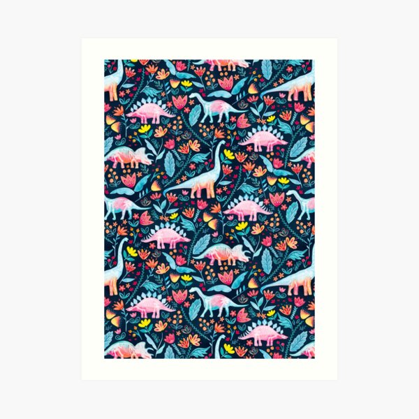 Dinosaurier-Freude Kunstdruck