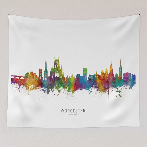 Item preview, Worcester England Skyline designed and sold by ArtPrints.