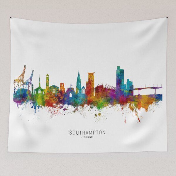 Item preview, Southampton England Skyline designed and sold by ArtPrints.