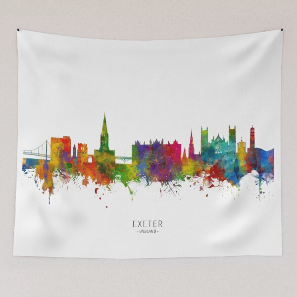 Item preview, Exeter England Skyline designed and sold by ArtPrints.