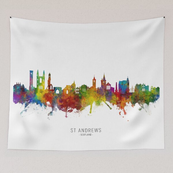 Item preview, St Andrews Scotland Skyline designed and sold by ArtPrints.