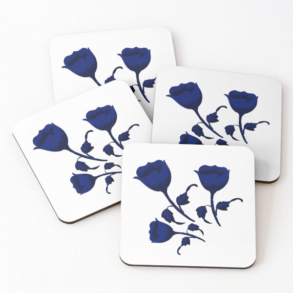 Item preview, Dark Blue Floral Design in Three designed and sold by Susaans-Art.