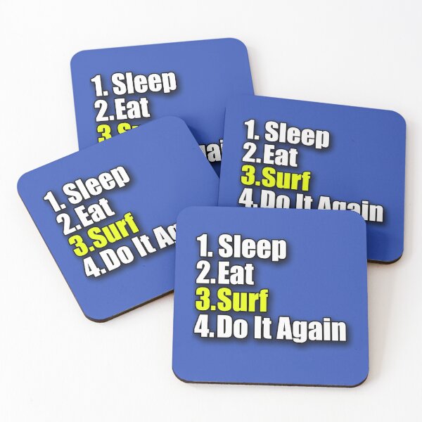 Item preview, Surf T-Shirt - Surfing Clothing Sticker Bag Sleep Eat Do It Again designed and sold by deanworld.
