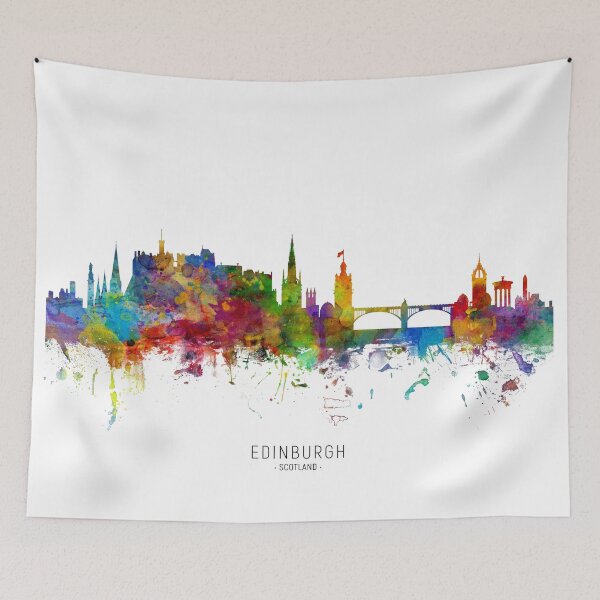 Item preview, Edinburgh Scotland Skyline designed and sold by ArtPrints.
