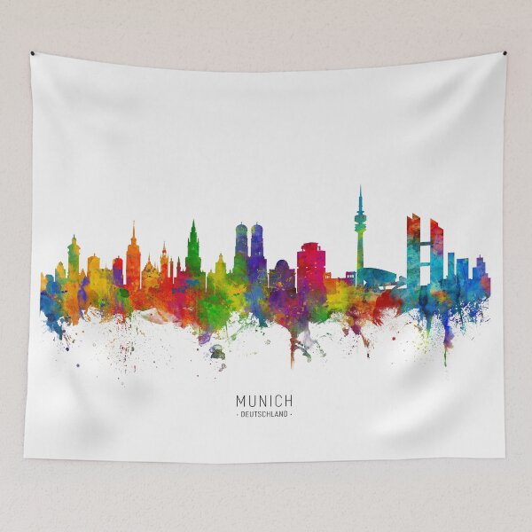 Item preview, Munich Germany Skyline designed and sold by ArtPrints.