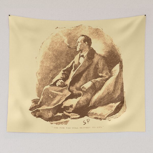 Item preview, Sherlock Holmes - Smoking Pipe (Sidney Paget Vintage Illustration) designed and sold by CrimeLab.