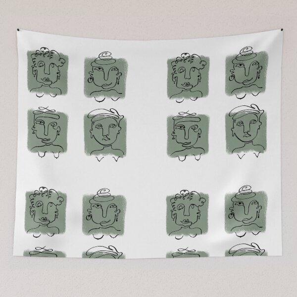 Item preview, Green faces designed and sold by milyhne.