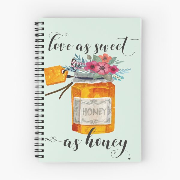 Item preview, Love as sweet as honey Quote Kitchen Art Watercolor designed and sold by tanabe.