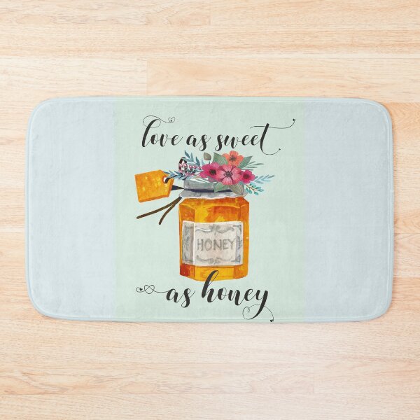 Item preview, Love as sweet as honey Quote Kitchen Art Watercolor designed and sold by tanabe.