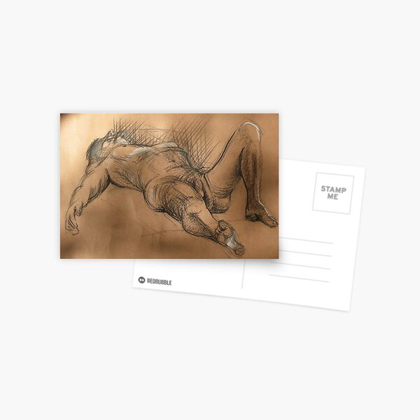 Reclining Male Nude #2 Postcard