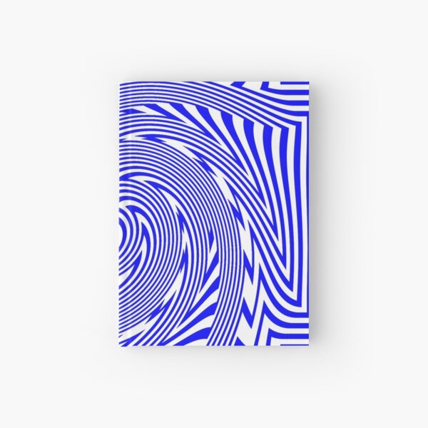 #Psychedelic #Hypnotic #Pattern, Visual #Illusion, Optical Art  Hardcover Journal