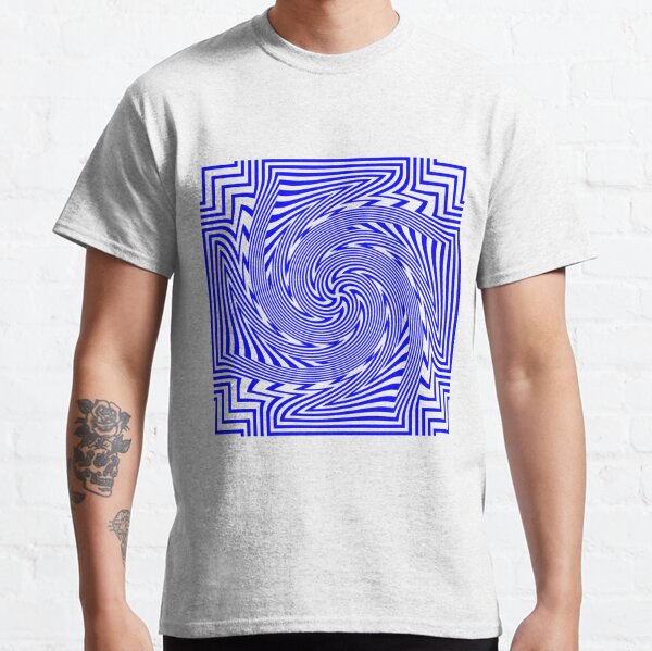 #Psychedelic #Hypnotic #Pattern, Visual #Illusion, Optical Art  Classic T-Shirt